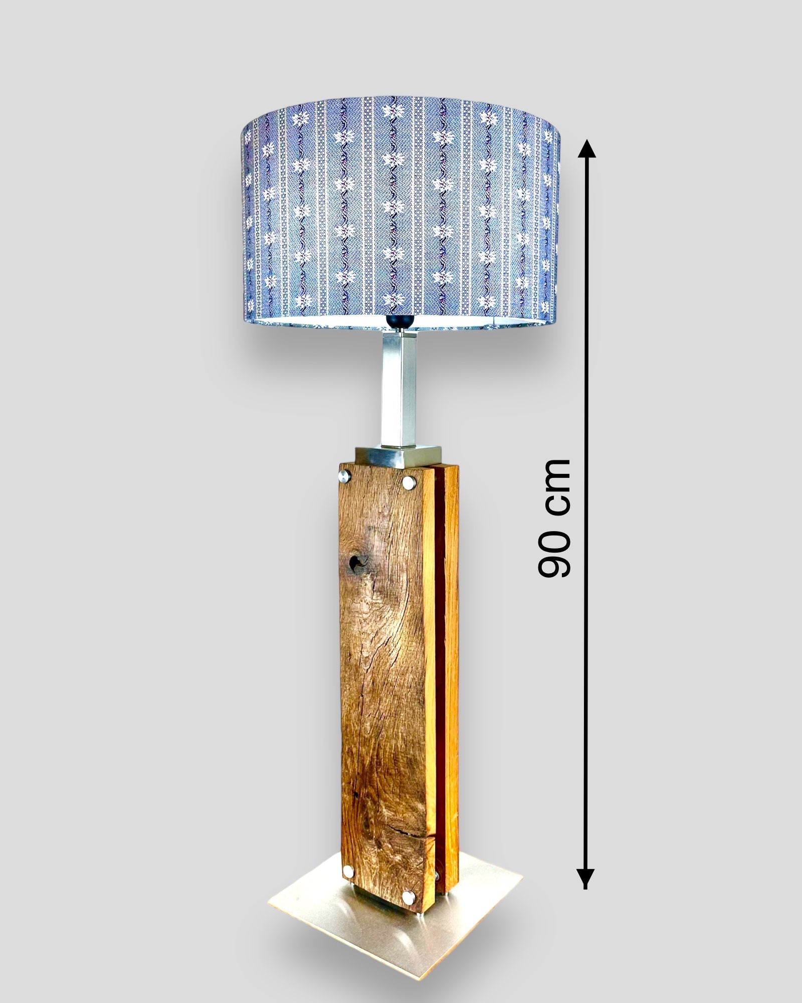 alten – mit Eichenbrettern Lampenschirm Artnic orig Stehlampe mit Manufaktur LED-Band, aus