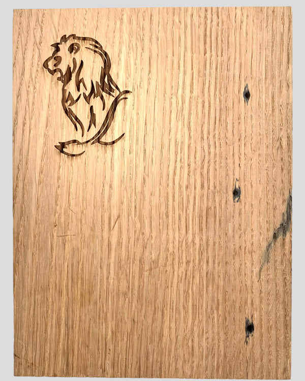 Löwe Symbol Sternzeichen Gravur Holz