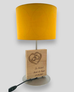 Geschenk Hochzeit Gravur Lampe