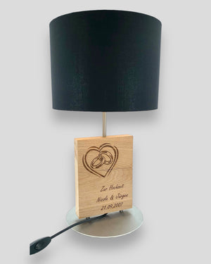 Geschenk Hochzeit Gravur Lampe