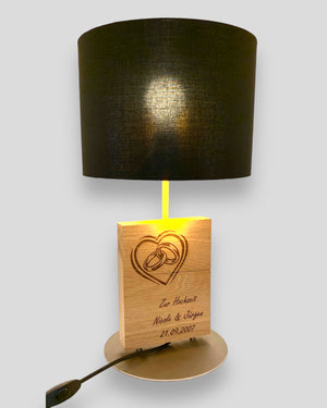 Geschenk Hochzeit Gravur Lampe