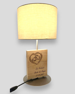 Geschenk Hochzeit Gravur Lampe