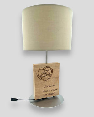 Geschenk Hochzeit Gravur Lampe