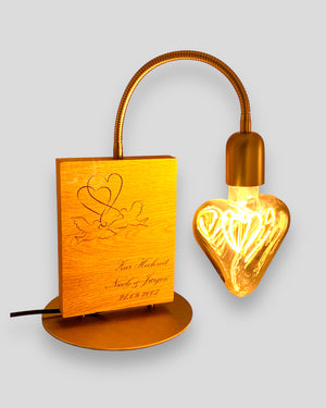 Geschenk Hochzeit Gravur Lampe
