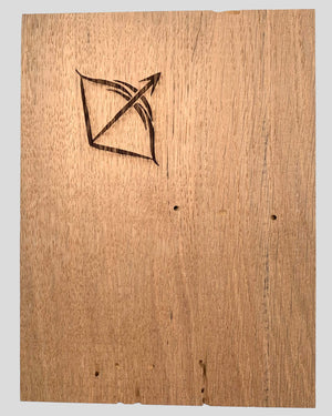 Schütze Symbol Sternzeichen Gravur Holz