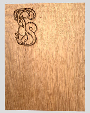 Steinbock Symbol Sternzeichen Gravur Holz