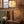 Handgefertigte Tischlampe aus Altholz Eiche mit Edelweiss-Lampenschirm im Alpen Chic