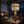 Handgefertigte Tischlampe aus Altholz Eiche mit Lampenschirm im echten Baumdesign
